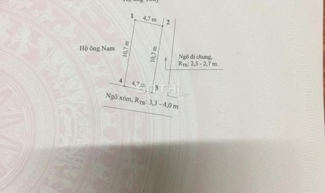 Bán lô góc tại Kiến Phong, Đồng Thái, An Dương ngõ 4m giá 640tr