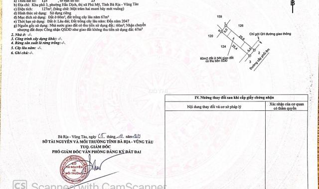 Cần bán rẻ đất thổ cư sổ hồng riêng tại Hắc Dịch. Sát bên khu 450ha