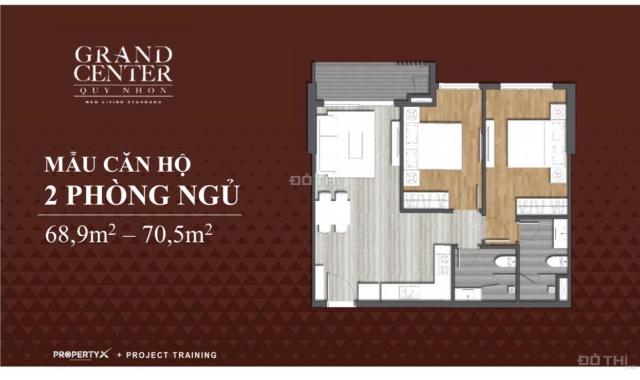 Bán căn hộ chung cư tại dự án Grand Center Quy Nhơn, Quy Nhơn, Bình Định diện tích 50m2 giá 1.87 tỷ