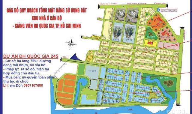 Siêu thị đất nền tại dự án đại học Quốc Gia 245, Phú Hữu, Quận 9. Vị trí đẹp - Giá rẻ tháng 6/2022