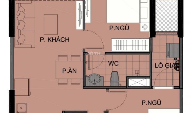 Chính chủ chuyển nhượng căn hộ 2N2WC 54.5m2 giá 1,75 tỷ bao phí ở Vinhomes Smart City