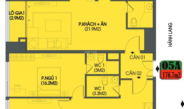 Cần bán căn góc siêu vip 177,6m2 5PN da cao cấp Housinco Premium Nguyễn Xiển tầng đẹp, giá tốt nhất