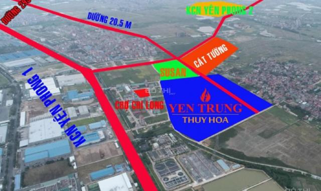 Bán lô đất 120m2 sổ đỏ nhìn sang trường mầm non dự án Yên Trung Thụy Hòa, xem đất LH 08586.18586