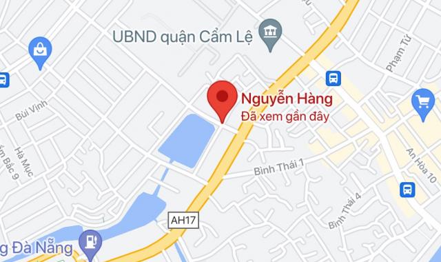 Bán lô đất mặt tiền đường Nguyễn Hàng, phường Hòa Thọ Đông, quận Cẩm Lệ DT: 75 m2. Giá: 2,7 tỷ