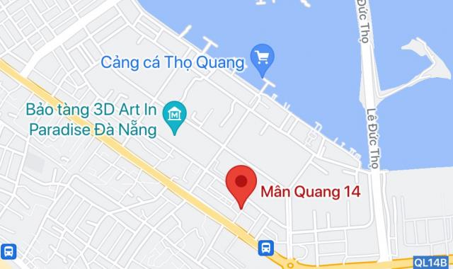 Bán đất: Mặt tiền Đường Mân Quang 14, phường Thọ Quang, Sơn Trà DT: 86,5 m2. Giá: 3,5 tỷ