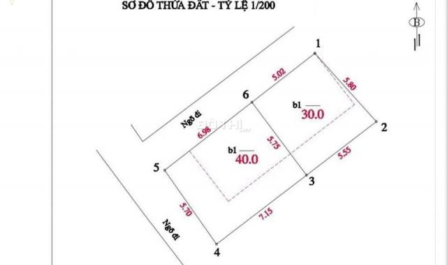 Bán nhà đất 70m2 sẵn nhà 2 tầng, MT 5.7m lô góc, ngõ ô tô - Chưa đến 6 tỷ tại Xuân Thuỷ, Cầu Giấy