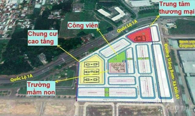 Đầu tư 1 lần, hưởng lợi trọn đời, bán dãy nhà phố xây sẵn mặt tiền đường 25m tại KCN Bàu Xéo