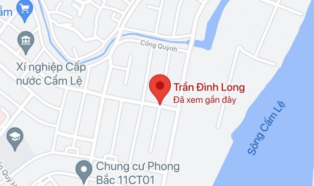 Bán đất đường Trần Đình Long, Phường Hòa Thọ Đông, Quận Cẩm Lệ. DT: 349,4 m2 giá 9,4 tỷ