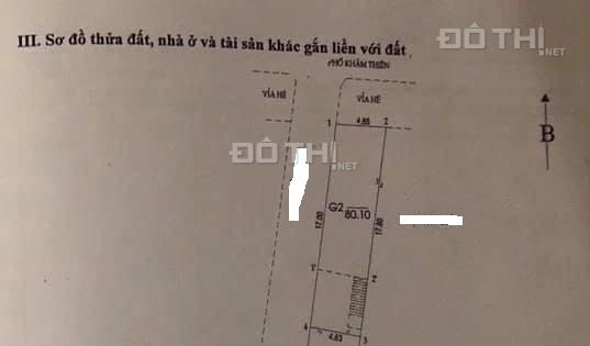 Bán nhà mặt phố Khâm Thiên, Đống Đa 80m2, nở hậu, 2 mặt tiền, vỉa hè kinh doanh, ô tô đỗ cửa