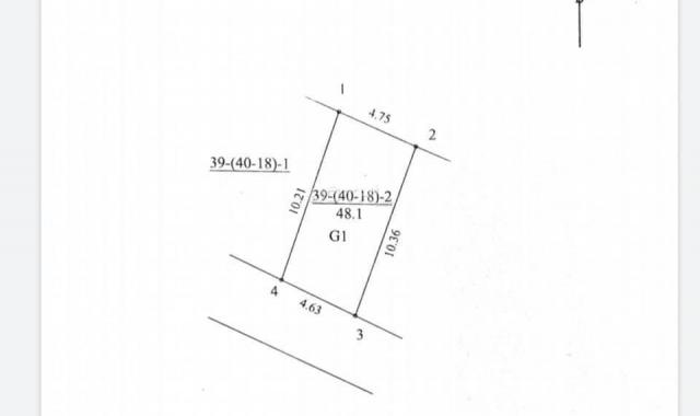 Bán đất Đàm Quang Trung, Phố Trạm 48m2 mặt tiền 4,6m giá 5,4 tỷ