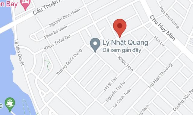 Bán lô góc 2 mặt tiền đường Lý Nhật Quang - Nguyễn Khắc Cần, Sơn Trà DT 221.5m2 8x27.2m, 10,4 tỷ