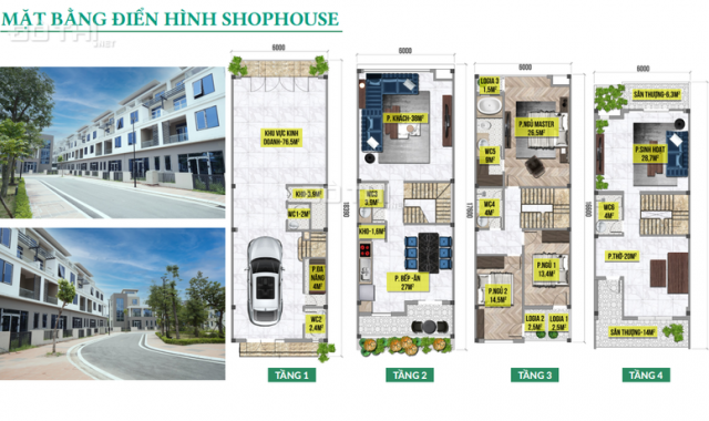 Cần bán shophouse hướng Đông Bắc vị trí khe thoáng - Khu đô thị Đặng xá - CK 5% - HTLS 0%
