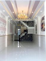 Bán nhà đẹp 4 tầng, BTCT 57m2, hẻm ô tô, Phú Định, P16 Quận 8