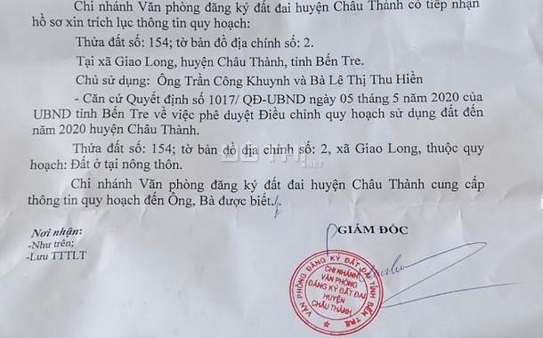 Bán trang trại, khu nghỉ dưỡng tại đường Quốc lộ 57B, Xã Giao Long, Châu Thành, Bến Tre