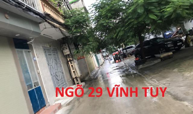 Đất ngõ Vĩnh Tuy, Hai Bà Trưng, 80m2, ô tô đỗ cửa