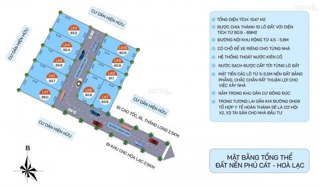 Mở bán đợt 1, nhiều ưu đãi, đất chính chủ Phú Sơn, Phú Cát gần Hòa Lạc, giá chỉ từ 16 tr/m2