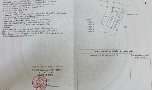 Bán nhà riêng tại đường Thanh Am, Phường Thượng Thanh, Long Biên, Hà Nội diện tích 46m2, 1,65 tỷ