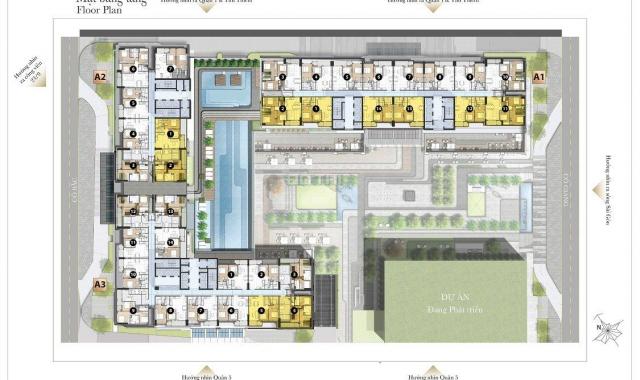 Bán căn hộ hạng sang The Grand Manhattan 68m2 (2PN, 2WC) Quận 1, thanh toán 20% đến khi nhận nhà