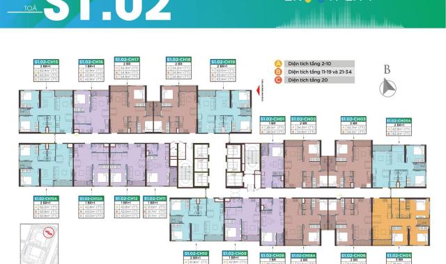 Gấp, bán lỗ CC Vinhomes Smart City tòa S1.01, tầng 1815 - 63m2 & 2205 - 54m2, 0782*406*773