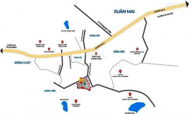 Chính chủ bán lô góc LK-06 dự án đất nền Phương Đông Green Valley, Lương Sơn, Hòa Bình