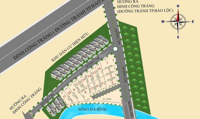 Bán đất nền dự án tại đường Đinh Công Tráng, Xã Lộc Châu, Bảo Lộc, Lâm Đồng DT 224m2 giá 1.4 tỷ