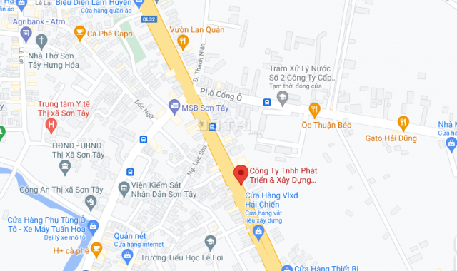 Cơ hội dành cho nhà đầu tư tại phố La Thành, Sơn Tây, Hà Nội. Mảnh đất rộng 624m2, vuông vắn