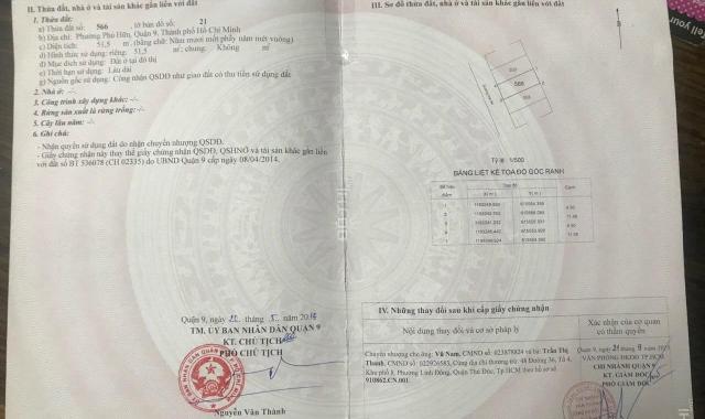 Phường Phú Hữu - Thành Phố Thủ Đức giá 2.55 tỷ - 52m2 SHR