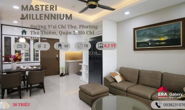 Bán CH Millennium, view Bitexco, đầy đủ nội thất, mát, yên tĩnh, 8,2 tỷ (bao hết) - ML963