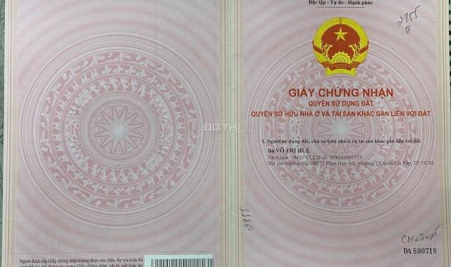 Bán đất tại đường Phan Huy Ích, Phường 12, Gò Vấp, Hồ Chí Minh diện tích 78.9m2 giá 5.1 tỷ