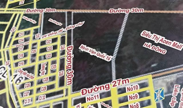 Bán đất dịch vụ Dương Nội, trục đường 20m thông thẳng sang KĐT Geleximco. Đối diện chung cư