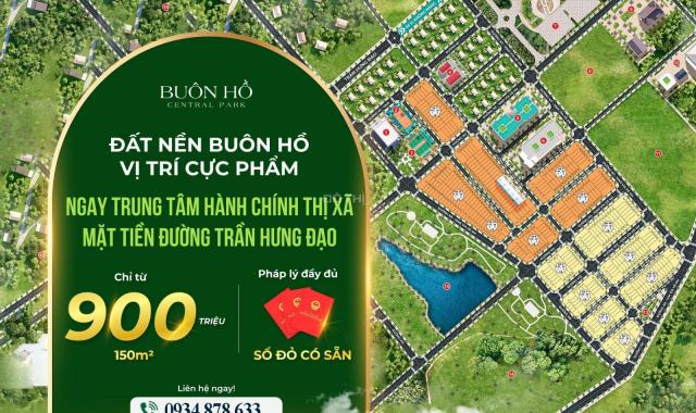 Đất nền khu đô thị Buôn Hồ Central Park chỉ từ 1.3 tỷ/nền