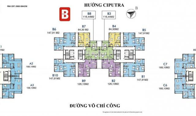 Dự án rẻ nhất Tây Hồ - Ciputra Udic Westlake mặt đường Võ Chí Công chỉ 3,53 tỷ / căn 86m2 full NT