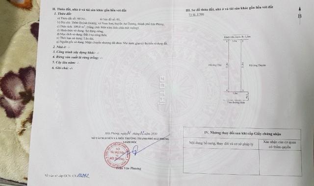 Bán đất tại Xã Nam Sơn, An Dương, Hải Phòng diện tích 109m2 giá 18 triệu/m2