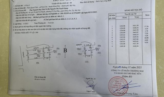 Bán đất thổ cư ở KM 15 Đại Lộ Thăng Long thôn Quyết Tiến xã Vân Côn, Hoài Đức, Hà Nội