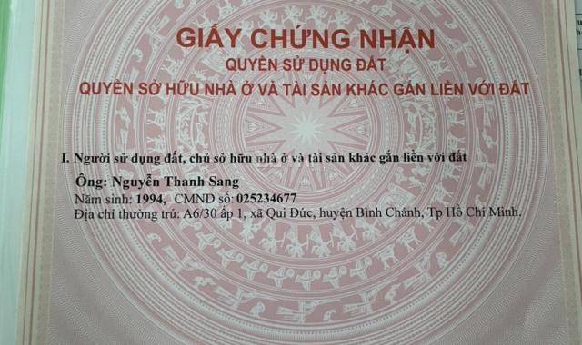 Chính chủ gửi bán nhà siêu đẹp tại xã Qui Đức, Huyện Bình Chánh, Tp Hồ Chí Minh