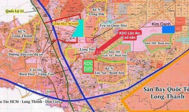 Cơ hội đầu tư đất nền Lộc An - Huyện Long Thành, Liền kề khu tái định cư sân bay, đầu tư công khủng