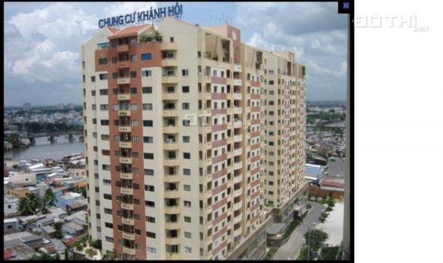 Cho thuê chung cư Khánh Hội 1, DT 60m2, 1PN, 1WC đủ nội thất 8tr/th 0902855182