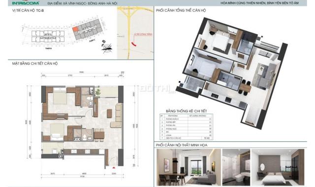 Chính chủ bán căn hộ tại chung cư Intracom Nhật Tân, Đông Anh, Hà Nội