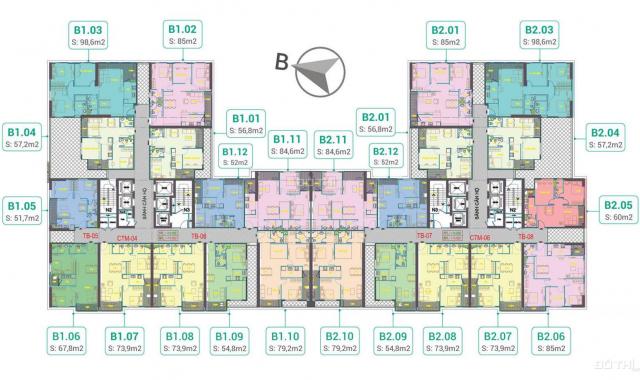 Gấp! Cắt lỗ CC Phương Đông Green Park, 1603 - A1(99m2) & 1807A2(74m2), & 1901A1(56.8m2), 0389193082