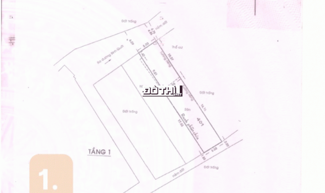 Bán nhà trọ Bình Thạnh, đường Bình Quới, diện tích 503m2, 3 MT đường. Giá 85tr/m2