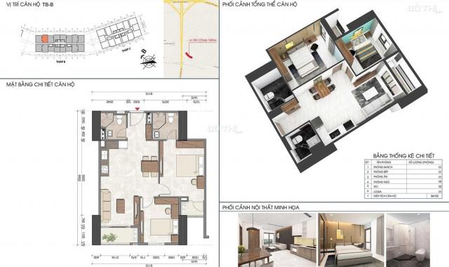 Bán căn hộ chung cư tại dự án Intracom Riverside, Đông Anh, Hà Nội diện tích 60m2 giá 24 triệu/m2