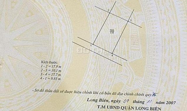 Mặt ngõ Chu Huy Mân, phúc Đồng, Long Biên, DT 180m2, C4, mặt tiền 10m, 22,5 tỷ, 0984864846