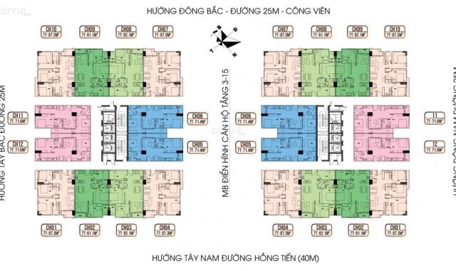 Bán căn góc 3 PN 87,3m2 hướng Đông Nam HC Golden City, chỉ 3,7 tỷ full nội thất CK ngay 259 triệu