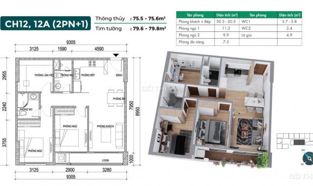 Bán Căn 2PN + 1 ở trung tâm KĐT Việt Hưng giá 2 tỷ đầy đủ tiện ích cao cấp, chiết khấu 3,5%, lãi 0%