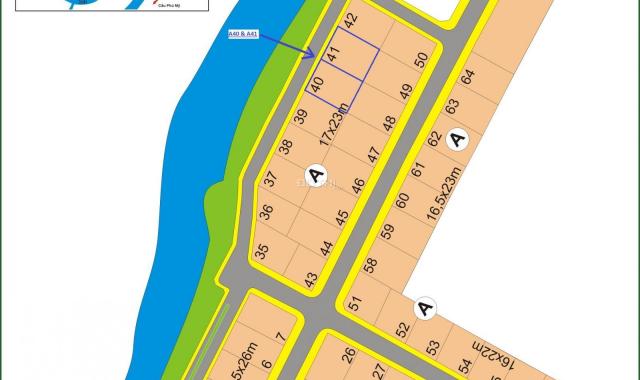 Bán đất đường Lê Hữu Kiều mặt tiền sông gần khu thương mại dịch vụ (391m2) 115 triệu/m2