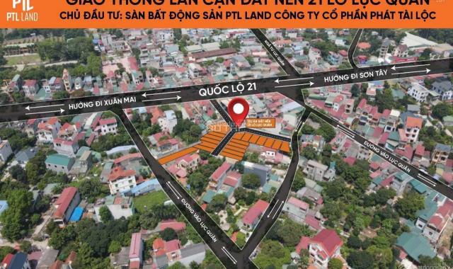 Chỉ hơn 1 tỷ đã có đất phân lô mặt đường QL 21, trung tâm thị xã Sơn Tây, Hà Nội LH: 0984601240