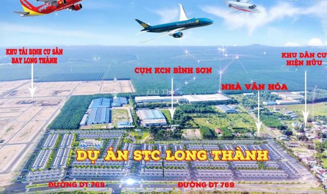 Đất nền sổ hồng riêng thổ cư 100% liền kề sân bay Long Thành, DT 5x20m, không giới hạn thời gian XD