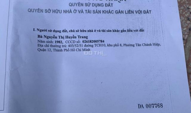 Chính chủ bán nhà tâm huyết xây kiên cố tại Nguyễn Ảnh Thủ - Giá rẻ bán trước tết