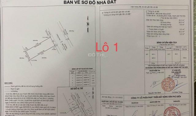 Bán đất nền dự án đường Ngô Chí Quốc, P. Bình Chiểu, Thủ Đức, HCM DT 51m2 giá 2,95 tỷ 0905358860