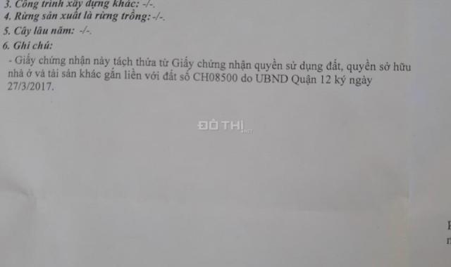 Chính chủ bán đất HXH 1 sẹc Vườn Lài An Phú Đông 3.69 tỷ